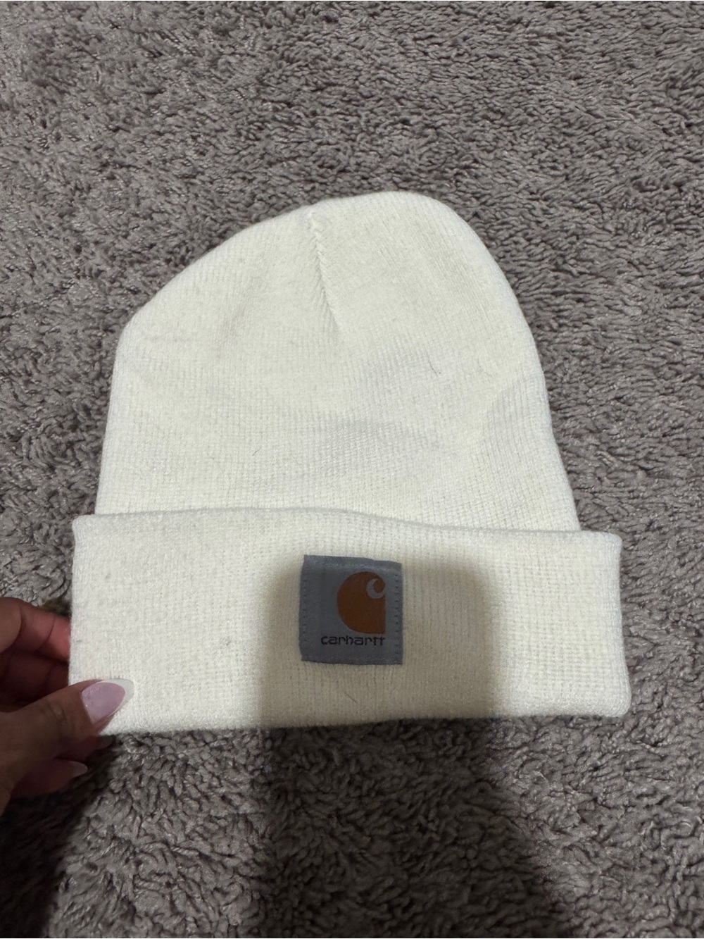 Carhartt Ivory Cuffed Knit Beanie